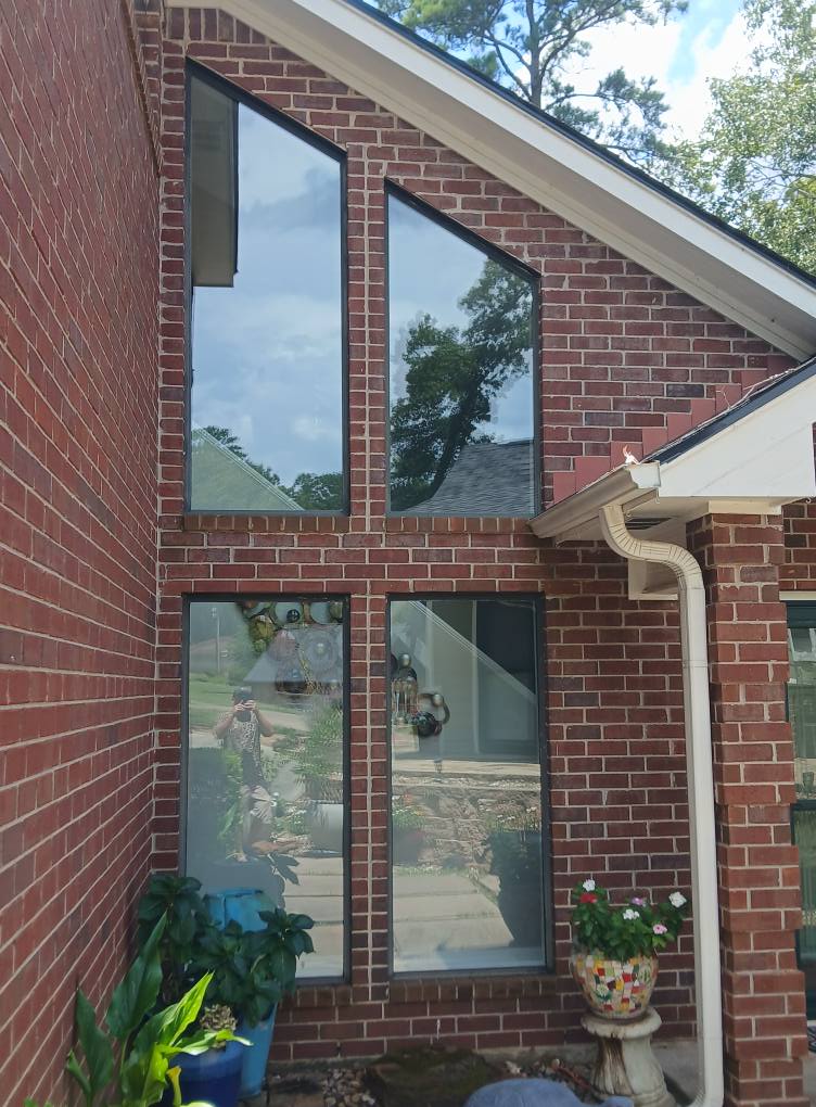 a mirror-clean window
